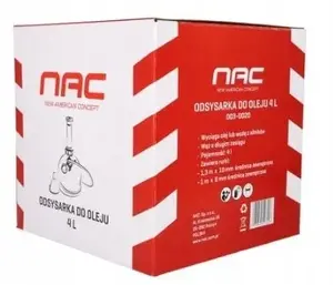 Eļļas sūcējs NAC 4L — pārnēsājams eļļas ekstraktors, modelis 1096543