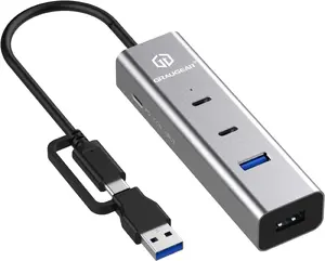 USB hubs GrauGear G-HUB2A2C1-PD 4 porti PD — 2x USB-C, 2x USB-A