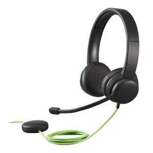 Acer Conference Headset Vadu binaurālās virsauss austiņas melnā krāsā ar rokas mikrofonu un 2 m kabeļi