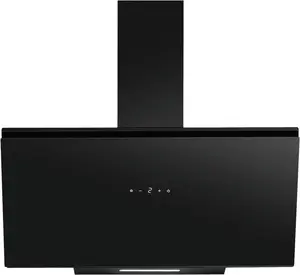 Bomann DU 7612 G Wall-mounted Black Cooker Hood with 520 m³/h Extraction Power, Touch Control and LED Lighting