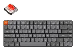 Механическая клавиатура 75% Keychron K3 Max — 84 клавиши, USB + RF Wireless + Bluetooth, RGB, английская, серая