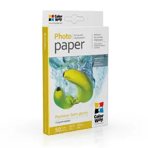 Photo paper ColorWay PNG2550504R, glossy inkjet, 255 g/m², 10×15 cm, 50 sheets