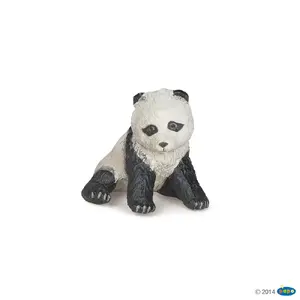 Papo Sēdošā Bērnu Panda Papo 526378 Savvaļas Dzīvnieki PVC Melns Balts