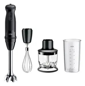 Rokas blenderis BRAUN MultiQuick 5 MQ 50202 M — 1000 W, bļodiņa 0.6 L, 21 ātrums, sakapāmais un putotājs