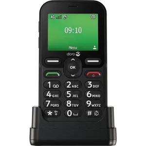 Doro Leva E10 Telefons seniors Melns Monobloks 4G Single SIM 2.4 Collas 320 x 240 Pikseļi 0.3 MP Kamera 1150 mAh Baterija