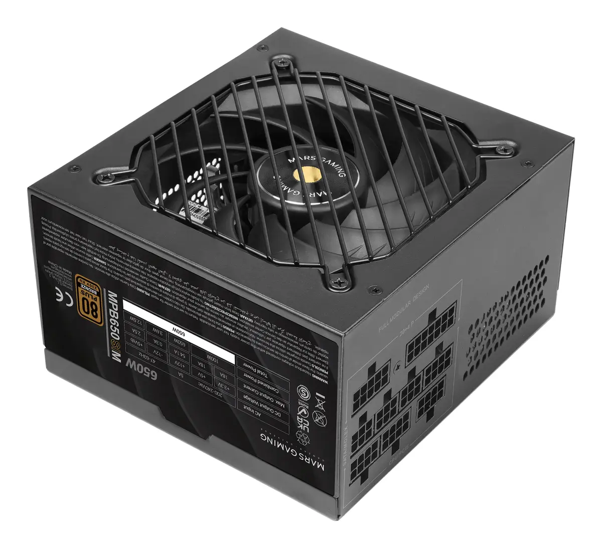 TACENS Mars Gaming MPB650SIM 650W ATX Power Supply Unit Photo 2