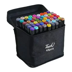 Felt-tip marker set iLike VI-MARK48 — 48 colors, includes zipper carrying bag