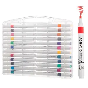 Felt-tip marker set iLike VIG-MRK-48P-MC — 48 colors, dual-tip markers for professional drawing