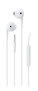 Streetz E130-WHT Wired In-ear Headset with 3.5mm Connector, In-line Microphone, and Answer Button in White