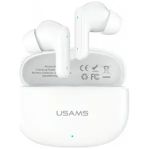 Bluetooth austiņas Usams E05 TWS baltas