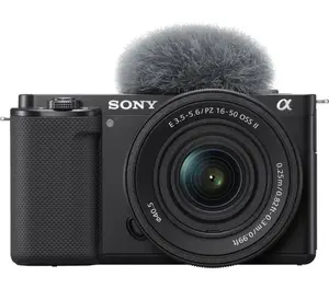 Sony ZV-E10 bezspoguļa kamera ar E PZ 16-50mm F3.5-5.6 OSS II objektīvu 24.2 MP CMOS 4K Ultra HD Melna