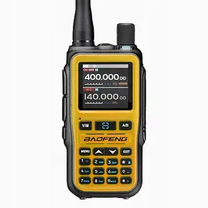 Rokas Baofeng raiduztvērējs UV-5R Mini ar USB-C uzlādi, Bluetooth, VHF/UHF, 5 W, 1600 mAh, oranžs
