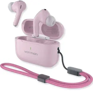 Bezvadu austiņas Vention Echo Lite E11 Plus — rozā, uz auss, modelis NBVP0-PLUS