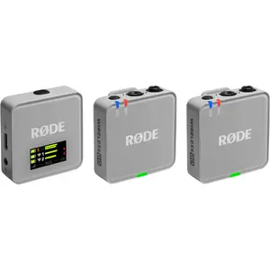 Bezvadu mikrofons Rode Wireless GO III pelēks — kompakts dizains, iebūvēta baterija