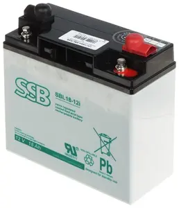 SSB rechargeable sealed lead‑acid battery 12V 18AH (model 12V/18AH‑SBL/SSB)