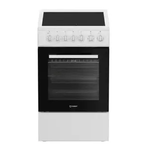Keramiskā plīts INDESIT IS5V5GSW/P — 4 zonu elektriskā keramiskā, balta