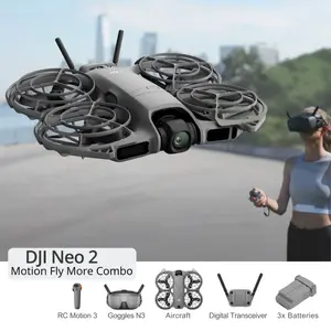 DJI Neo 2 Motion Fly More Combo drons ar DJI Goggles N3 brillem un RC Motion 3 kontrolieri
