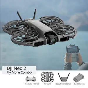 Комплект дрона DJI Neo 2 Fly More Combo с пультом дистанционного управления RC-N3