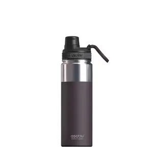 Termosflakons asobu Alpine Flask Hiking 530 ml nerūsējošais tērauds burgundijas, augstums 235 mm, diametrs 7.6 cm