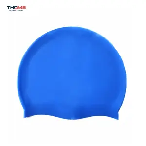 Swimming cap THOMS TS-102-2758C, silicone, blue, 22.5 cm