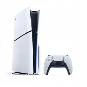 Sony PlayStation 5 Slim Disc Edition spēļu konsole ar 1 TB SSD krātuvi, 16 GB GDDR6 operatīvo atmiņu, 8K Ultra HD atbalstu, Wi-Fi un DualSense bezvadu kontrolleri