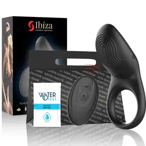 Vibrējošs gredzens IBIZA TECHNOLOGY Full Contact ar bezvadu pulti, nēsājams intīmais stimulators