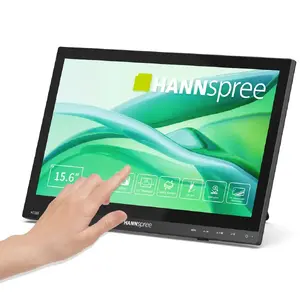 Hannspree HT165HPB 15.6 collu Full HD LCD Skārienjūtīgais Datora Monitors ar IPS Paneli 1920 x 1080 Pikseļi 60 Hz Melns