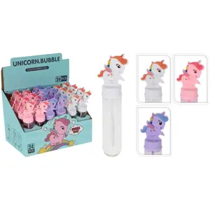 Burbuļu nūjiņa Free and Easy Unicorn — nūjiņa ar 30 ml burbuļu šķīduma, bērnu āra rotaļlieta