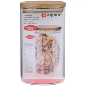 Pārtikas uzglabāšanas trauks ALPINA 950 ml hermētisks plastmasas modelis 2240381 virtuves uzglabāšanai