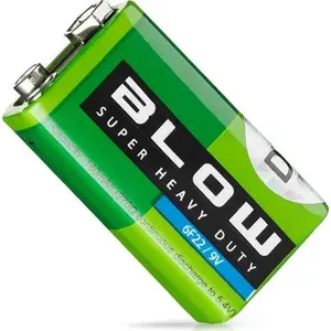 Baterija BLOW Heavy Duty 6F22 (9V) — 1 gab.