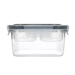 Food storage container Masterclass ECO SNAP with dividers 800 ml, 15×15×7.5 cm, Tritan copolyester