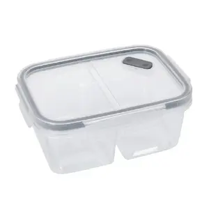 Food storage container Masterclass Eco Snap with dividers 800 ml, Tritan copolyester, 17.5×13×7.5 cm