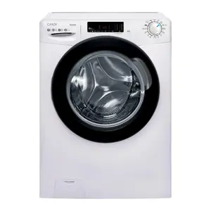 Candy Smart CSS 127TWB5/1-S veļas mašīna ar priekšējo ielādi, 7 kg ietilpību, 1200 apgr./min, A energoefektivitātes klasi, tvaika funkciju un baltu korpusi