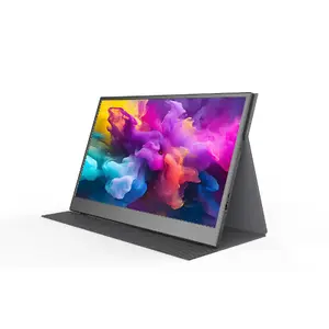 Denver PMO-15604 Portatīvais monitors 15.6" LED Full HD 1920 x 1080 IPS Melns ar USB-C un skaļruņiem