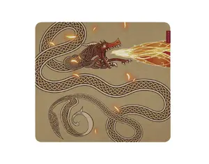 Gaming mouse pad Razer Gigantus V2 Large Counter-Strike 2 — 400×450 mm, Gold/Yellow