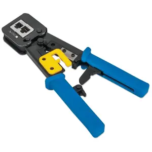 Kabeļu apvalka spīles TECHLY IWP-HT 310UT — kombinētās knaibles, 220×106×22 mm, melni/zili
