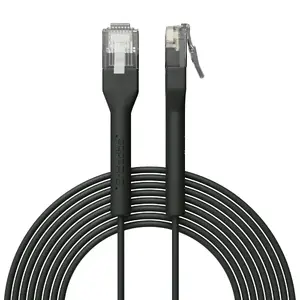 Ethernet savienojuma kabelis Broadbe Slim Patch Cable 5G melns 1 m