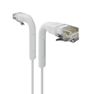Kabelis Broadbe Slim Patch Cable 5G White 0.1m — plāns patch vads, 0,1 m, balts, 5 GHz saderīgs