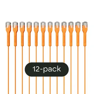 Patch kabelis Broadbe Slim Cat6 5G oranžs, 0,3 m — 12 gab.