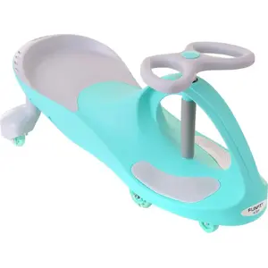Ride-on gravity car Funfit model 2456 turquoise — push-free steering, compact child vehicle
