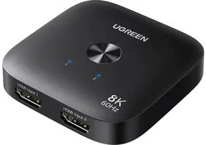 HDMI slēdzis UGREEN AW700 2x1 8K 60Hz, 2 ieejas uz 1 izeju