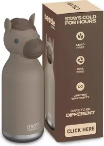 Izolēta 460 ml pudele asobu Bestie ar salmiņu — SBV44 HORSE