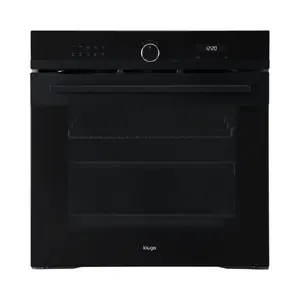 Built-in oven Kluge KTE2020B, multifunctional, steam-assisted cooking, telescopic rails, white LCD