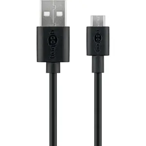 USB kabelis GOOBAY 50 cm melns, USB A uz USB, garums 50 cm