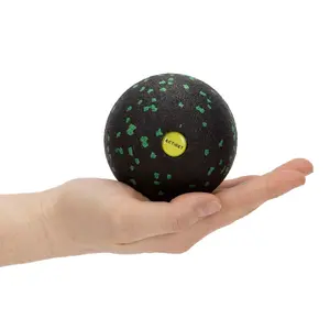 Massage ball Springos ACT0096 — EPP foam, 8 cm diameter, 15 g, medium hard (50° Shore A), max user weight 100 kg