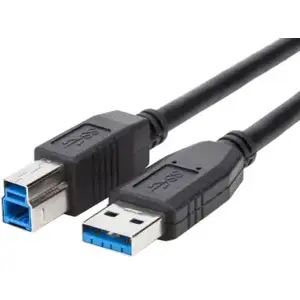 USB Type-A uz Type-B kabelis brackton 3 m, datu pārraide līdz 5 GB/s, USB-A (M) — USB-B (M)