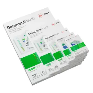 Lamination Pouches GBC 65×95 mm 250 micron glossy transparent, polyethylene, pack of 100