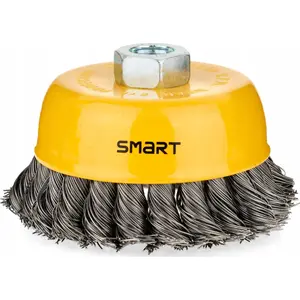 Wire cup brush Smart 100 mm braided for grinders and power tools