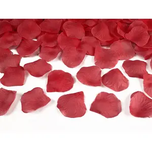 Декор PartyDeco Rosenblüten rot — 500 искусственных красных лепестков роз, универсальный