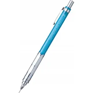 Mechanical pencil PENTEL GraphGear 300 0.7 mm blue PG317-TSX — metal grip, retractable tip